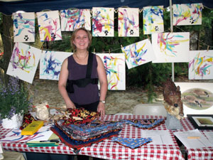 Me & the PAWtographed art at the Salisbury Zoo.